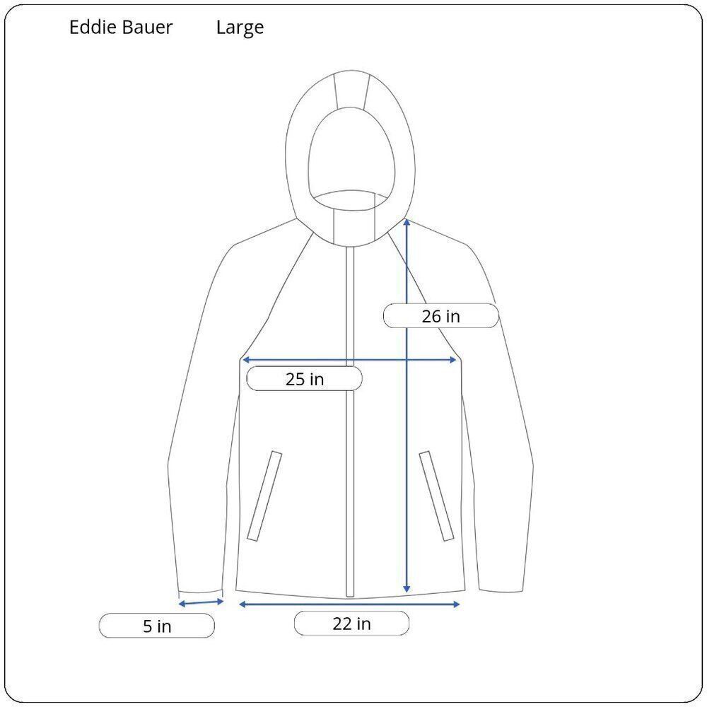Vintage Eddie Bauer Gore-Tex Bright Blue Windbreaker Pullover Jacket Size Large - Picture 11 of 11